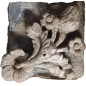 Pair of small square decorative wall panels 17th century