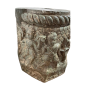 Green Marble Capital Base, Carved in High Relief with a Hunting Scene. India 12th century