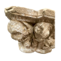 Pair of wall mount capitals carved stone in high relief India 14th -15th century