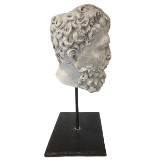 Bearded head of a man in Carrara marble 16th century