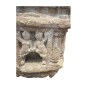 Sculpted wall plaque in relief with niche for an oil lamp 16th century Sculpted wall plaque in relief with niche for an oil lamp 16th century