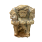 Pierre murale sculptée pour lampe à huile XVIIème siècle