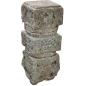 Central section of a monolithic carved stone column India 17th century