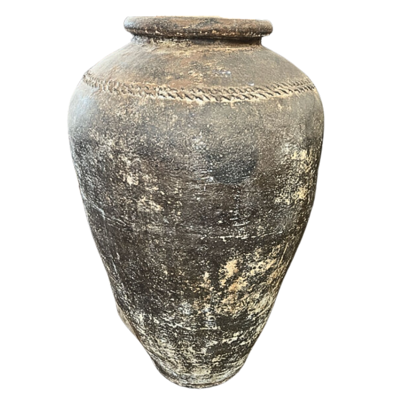 Grande jarre à eau en terre cuite - Fin XIX début XX ème Siècle. Calcutta, Est de l’Inde.