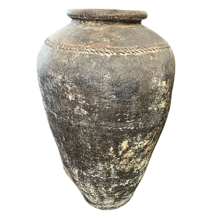 Grande jarre à eau en terre cuite - Fin XIX début XX ème Siècle. Calcutta, Est de l’Inde.