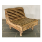 Slatted Wooden Armchair.