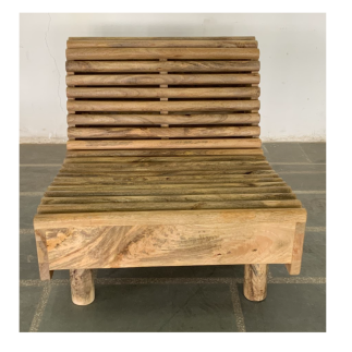 Slatted Wooden Armchair.