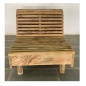 Slatted Wooden Armchair.