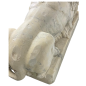 Lion monumental en marbre blanc de carrare fin XVIIIème siècle début XIXème siècle
