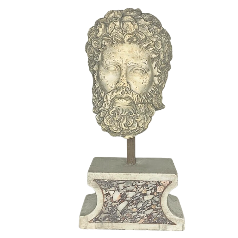 Tête d'homme d'âge mûr en marbre de Carrare XVIIIème siècle ou antérieur Tête d'homme d'âge mûr en marbre de Carrare XVIIIème siècle ou antérieur