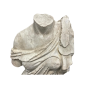 Statue fragmentaire féminine acéphale en marbre blanc IIème IIIème siècle après JC