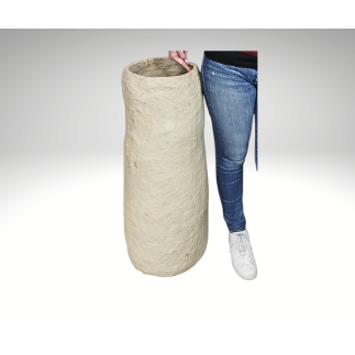 Grande jarre en papier mâché. Désert du Rajasthan, début XX ème siècle.