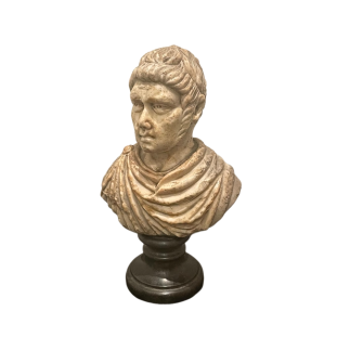Buste d'empereur romain en marbre blanc fin XVIIème début XVIIIème siècle