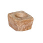 Mortar of round shape in stone accompanied with its white marble pestle France 17th century