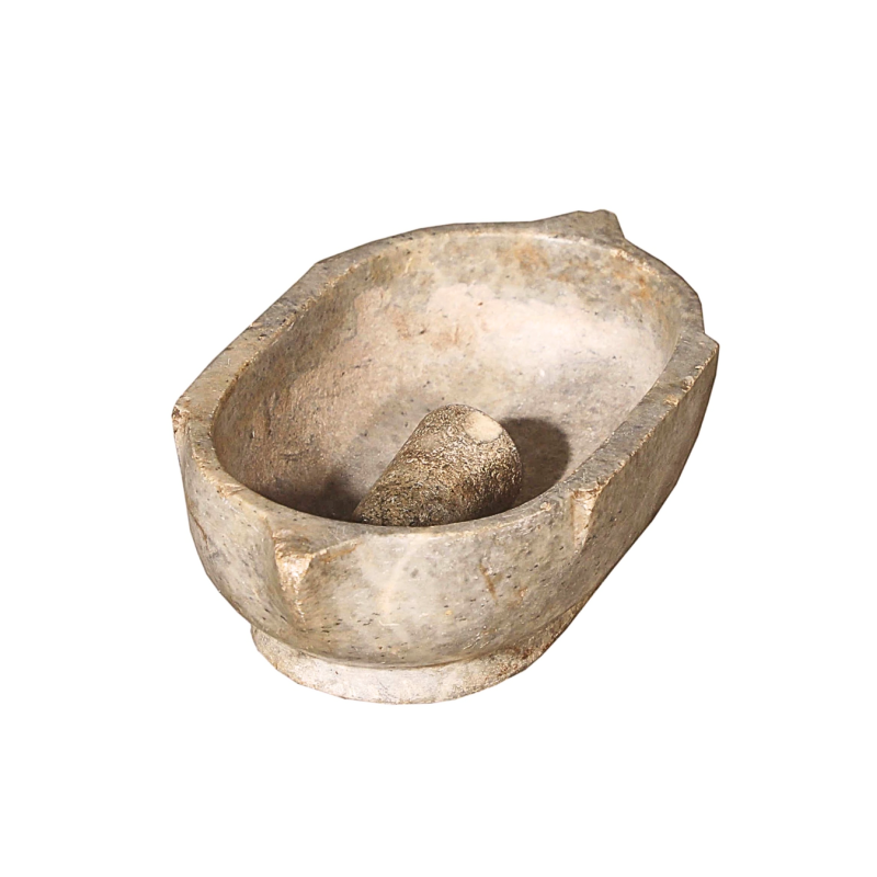 Stone mortar and pestle