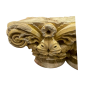 Chapiteau double d'applique en pierre sculptée en haut relief.  XIII ème - XIV ème siècle.