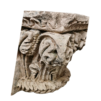 Pair of Corinthian capitals carved from stone. Early 17th Century.