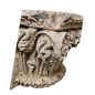 Pair of Corinthian capitals carved from stone. Early 17th Century.