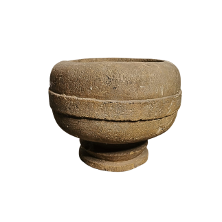 Vasque en pierre sur piédouche