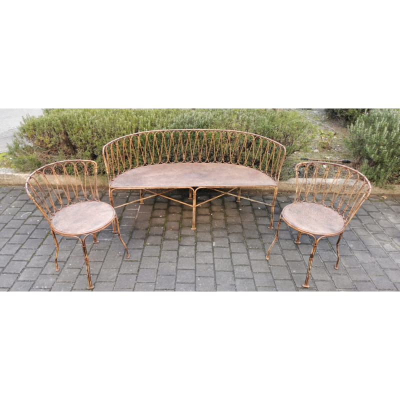 Salon de jardin en fer forgé