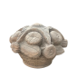 Panier de fruits en pierre sculptée. XIX ème siècle.