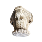 Chapiteau en marbre blanc monobloc. XVIII ème siècle ou antérieur. Chapiteau en marbre blanc monobloc. XVIII ème siècle ou antérieur.