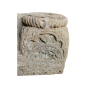 Base de colonne double en pierre sculptée. XVII ème siècle.
