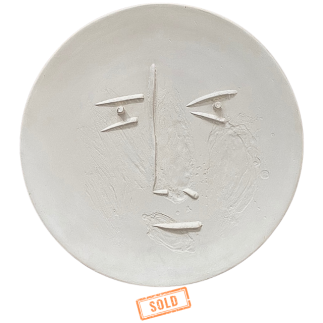 Pablo PICASSO (1881-1973) – MADOURA. VISAGE DE FACE. 1960.