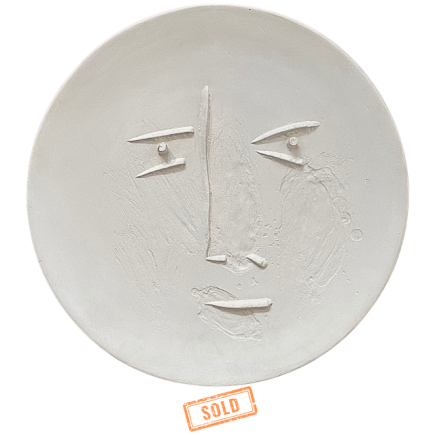 Pablo PICASSO (1881-1973) – MADOURA. VISAGE DE FACE. 1960.