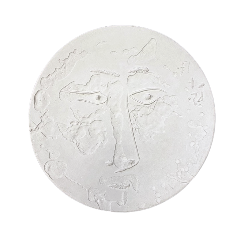 Pablo PICASSO (1881-1973) – MADOURA. VISAGE DE TROIS QUARTS. 1965. Pablo PICASSO (1881-1973) – MADOURA. VISAGE DE TROIS QUARTS. 1965.