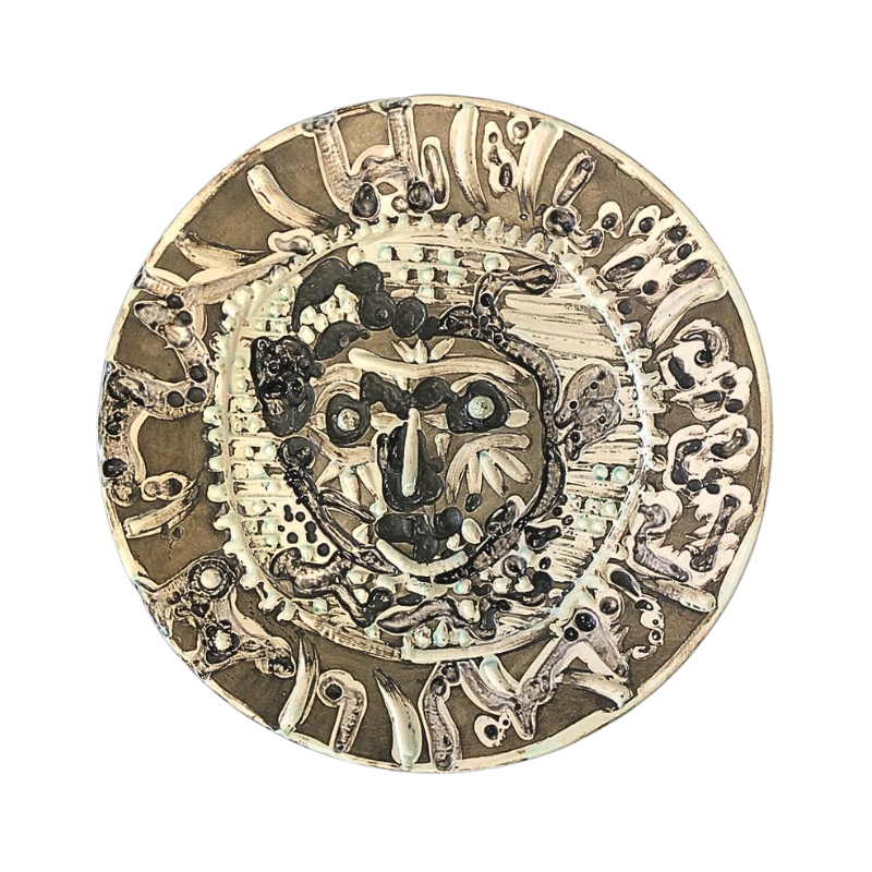 Pablo PICASSO (1881-1973) – MADOURA. VISAGE DE FAUNE TOURMENTE. 1956. Pablo PICASSO (1881-1973) – MADOURA. VISAGE DE FAUNE TOURMENTE. 1956.
