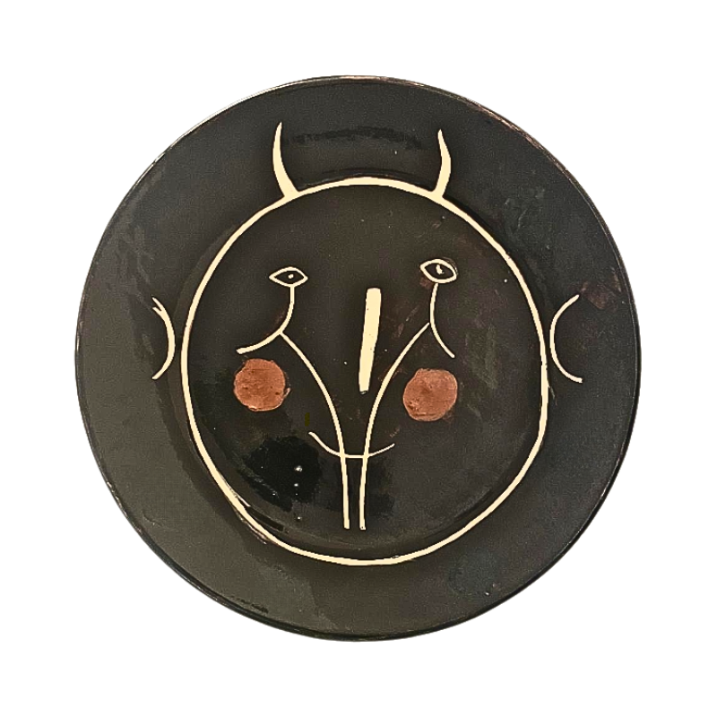 Pablo PICASSO (1881-1973) – MADOURA. SERVICE VISAGE NOIR. 1948. Pablo PICASSO (1881-1973) – MADOURA. SERVICE VISAGE NOIR. 1948.
