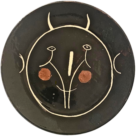 Pablo PICASSO (1881-1973) – MADOURA. SERVICE VISAGE NOIR. 1948.