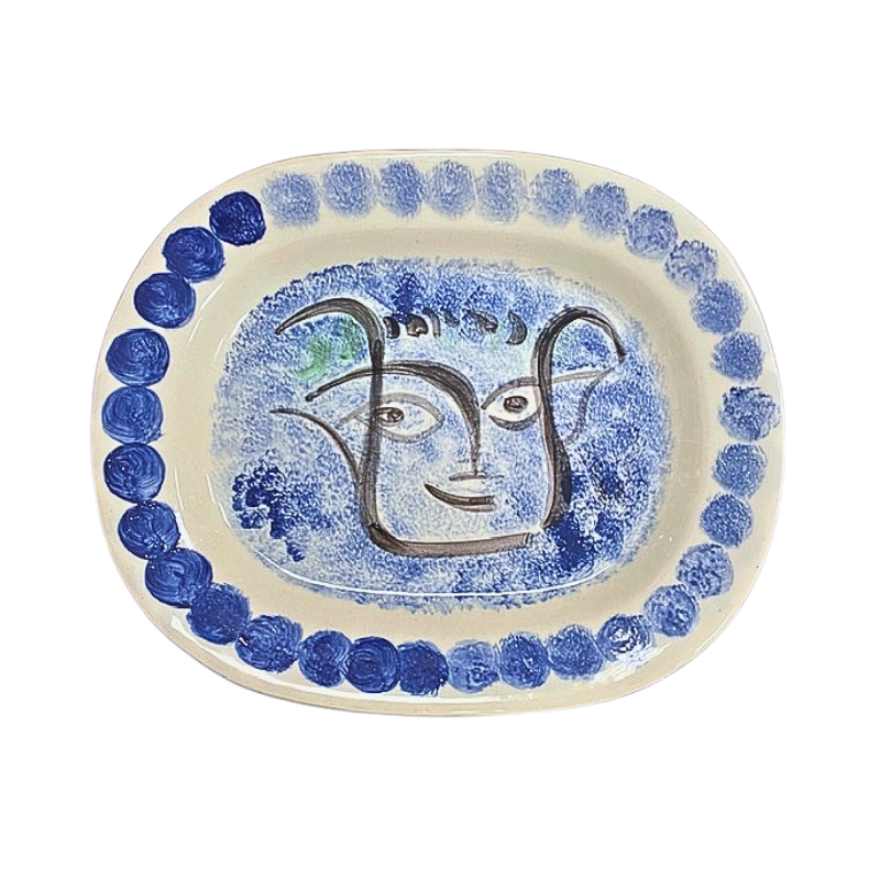 Pablo PICASSO (1881-1973) – MADOURA. VISAGE NOIR PUTOISE. 1948. Pablo PICASSO (1881-1973) – MADOURA. VISAGE NOIR PUTOISE. 1948.