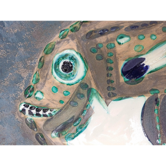 Pablo PICASSO (1881-1973) - MADOURA. POISSON CHINE. 1952.