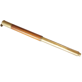 Marine telescope in brass with four draws and covered with shagreen. 19th Century.