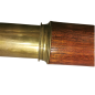 Marine telescope in brass with four draws and covered with shagreen. 19th Century.