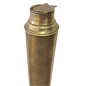 Marine telescope in brass with four draws and covered with shagreen. 19th Century.