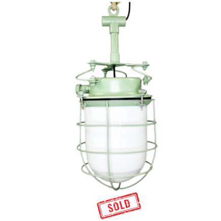 Lampe de bateau extérieur/intérieur en verre blanc