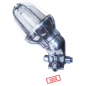 Lampe de cloison en aluminium 'champi' coudée