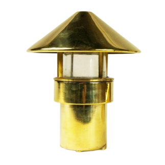 Small brass night light from the ocean liner NORWAY.