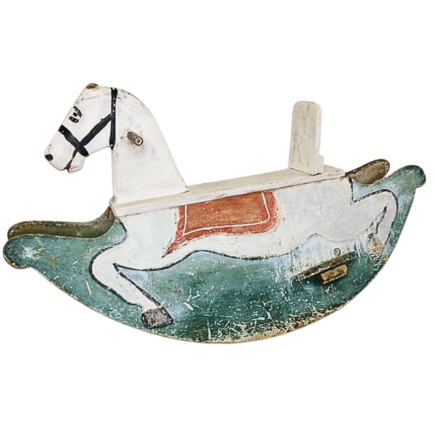 Wooden rocking horse