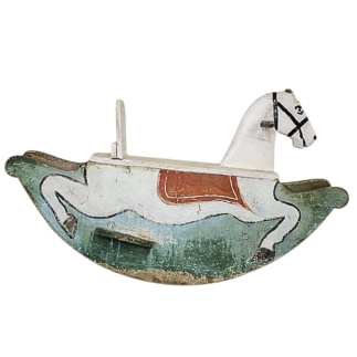Wooden rocking horse