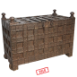 Chest from Gujarat in teak and iron (very big size)