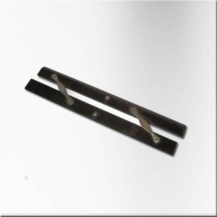 English naval parallel ruler in ebony and brass.