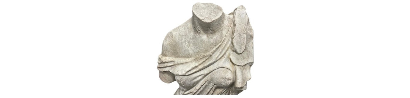 Sculptures anciennes en pierre et marbre – Lions, bustes & fragments architecturaux